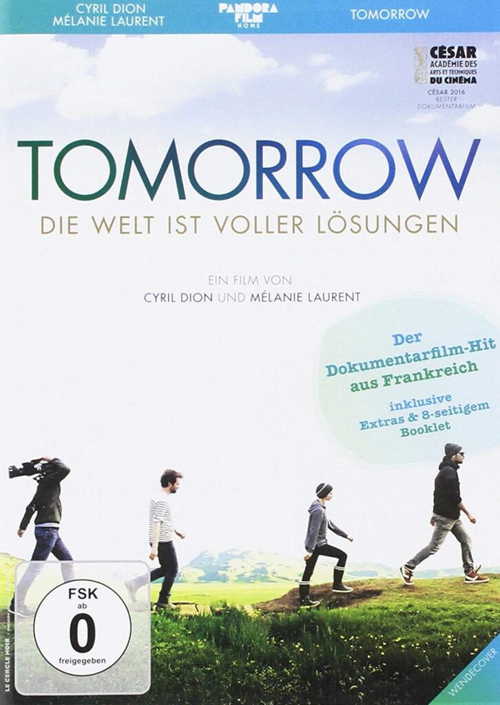 Filmcover "Tomorrow - die Welt ist voller Lösungen" von Cyril Dion und Mélanie Laurent