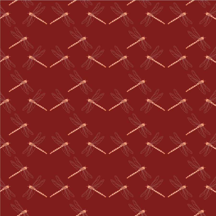 Muster Libelle, Kollektion Japans bla, Farbe-2