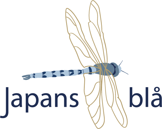 Logo Textil-Kollektion Japans blå