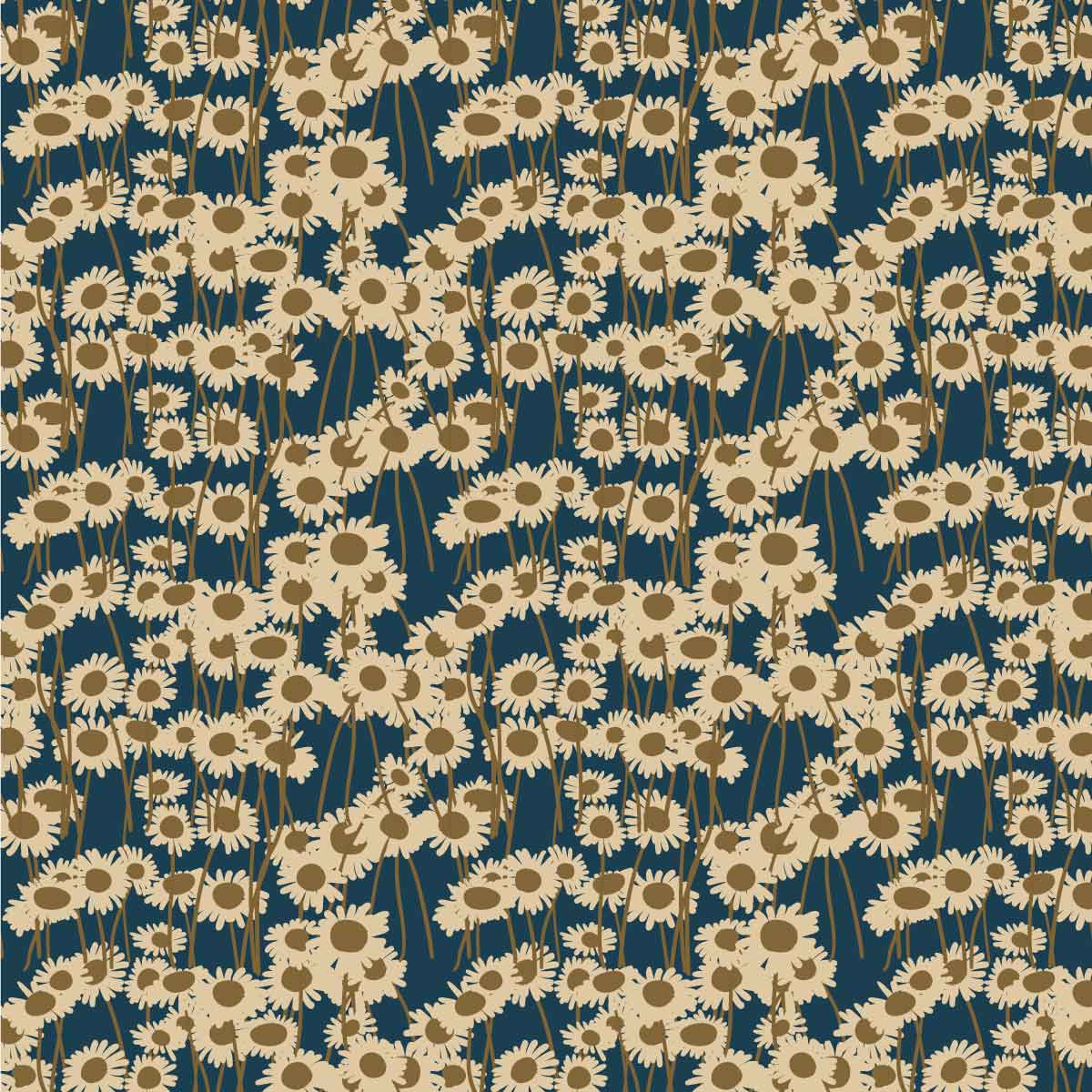 Muster: Tusensköna äng (Gänseblümchen-Wiese)